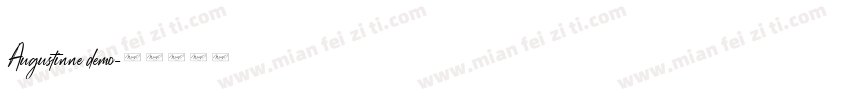 Augustinne demo字体转换